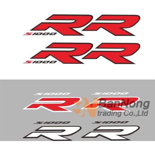 2PCS For BMW S1000RR S1000 RR Motorcycle Sticker Red Decals Lable Redblack