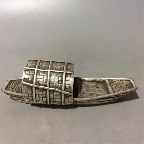 Crafts collection copper boat fishing boat decoration boat all the way down safe and auspicious home accessories statue