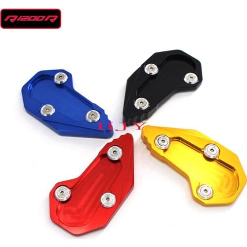 Motorbike R1200 R RS Kickstand Foot Side Stand Extension Pad Support Plate For BMW R1200R R1200RS 2015 2016 2017 2018