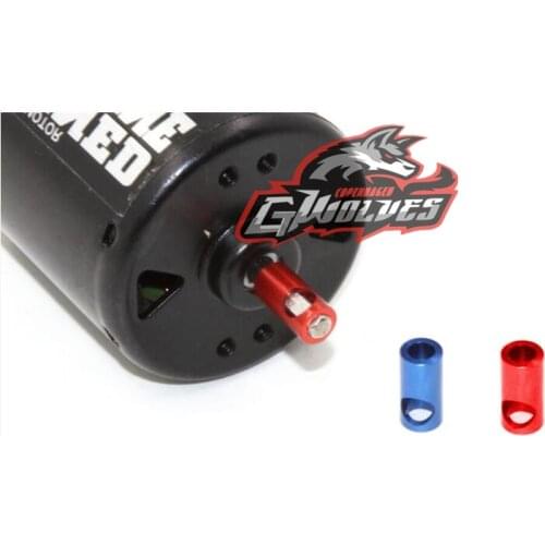 GWOLVES BLUE/RED Metal Motor Conversion Set 3.17MM shaft to 5MM Bushing Motor gear Conversion 5mm shaft to 3.17mm