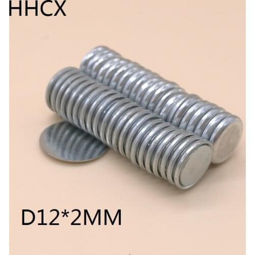100set/lot Button magnet 12x2 Neodymium disk magnet 12*2 one side with iron cap 12 x 2