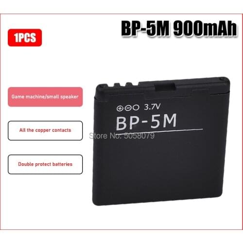 Original BP-5M phone battery for Nokia 6220 Classic 6500 Slide 8600 Luna 6110 Navigator 5610 5700 6500S 7390