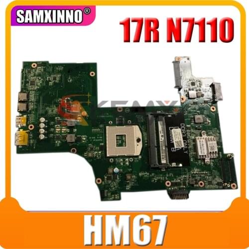 Original Laptop motherboard For DELL Insprion 17R N7110 HM67 Mainboard CN-07830J 07830J 7830J DA0R03MB6E0 31R03MB0000