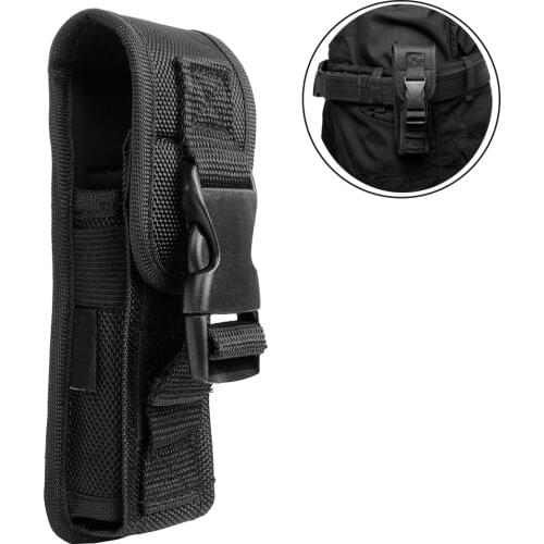 Tactical Molle Flashlight Pouch LED Torch Holster Portable Waist Bag Fit For 501B 502B Flashlight Outdoor Hunting Accessories