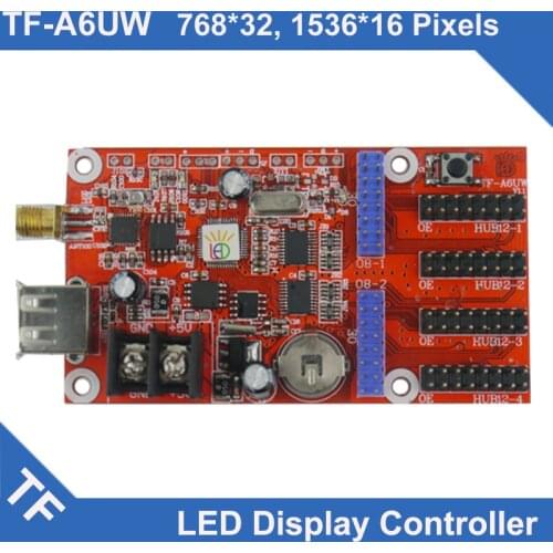 TF-A6UW Longgreat TF WIFI USB port LED Display Control Card Single Dual Color