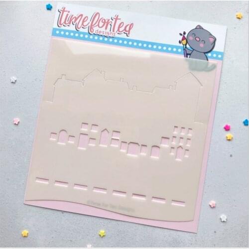 Street Scene Builder Stencils for Scrapbooking Stamp Photo Album Decorative Embossing Cut Die DIY Paper Cards 2021 Arrival New