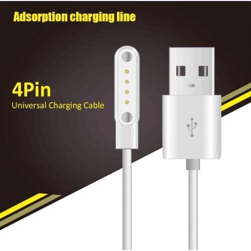 Universal Smart Watch Charging Cable Zinc Alloy Adsorption Charging Data Cable Child Smart Tracking Watch Charger