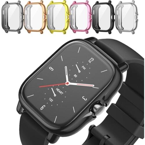 Protective Case Cover for Amazfit GTS 2 Watch Soft TPU Full Screen Frame Shell Bumper for Xiaomi Huami Amazfit GTS 2E Protector