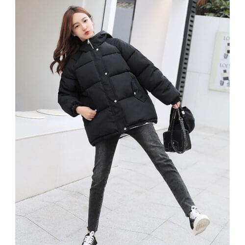 2021 Womens Winter Coat Ultra Light Cotton Jacket Space Cotton Long Sleeve Hooded Casual Warm Parka Female Portable Outwear