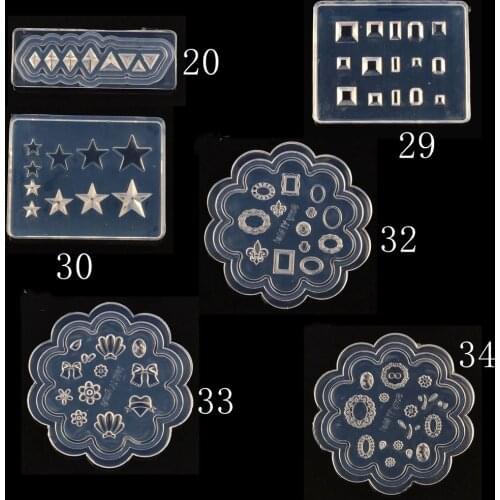 1PC Nail Art 3D Acrylic Mold Acrylic powder mold nail art DIY Silicon Mold Star Shell Shape