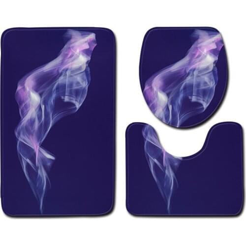 3pcs/set Vintage Cartoon Print Anti-slip Bathroom Floor Mat Home Decor Shower Non-Slip Rug Bath Door Mats