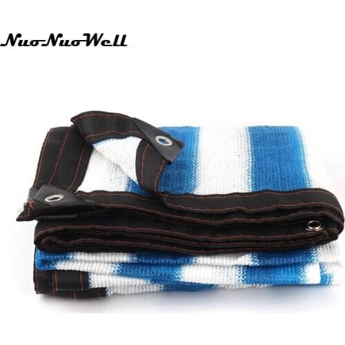 6 Needle HDPE Shading Net Garden Sunscreen Greenhouse Cover Outdoor Car Sunblock plants Striped Sunscreen Nets