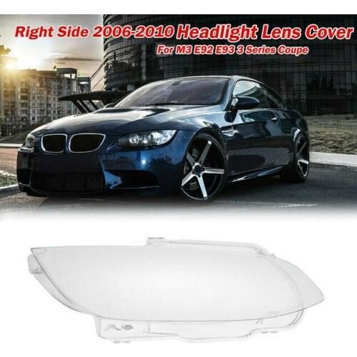 Car Clear Headlight Head Light Lamp Lens Cover for-BMW M3 E92 E93 3 Series Coupe 2006-2010