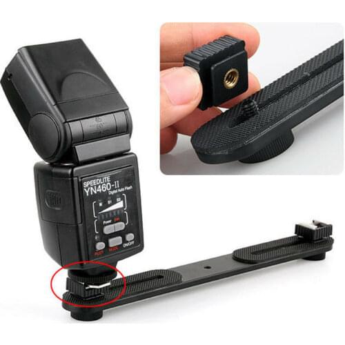 SC-6 Hot Shoe Holder Camera Flash Hot Shoe Mount Adapter 1/4” Thread Hole Cold Hot Shoe Bracket Adapter For Flash Light Tripod