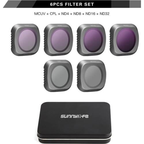 For DJI Mavic 2 Pro Neutral Density ND4+8+16+32+UV+CPL Drone Filter Set Glass Mavic2 Pro/Professional Lens Protector Accessories