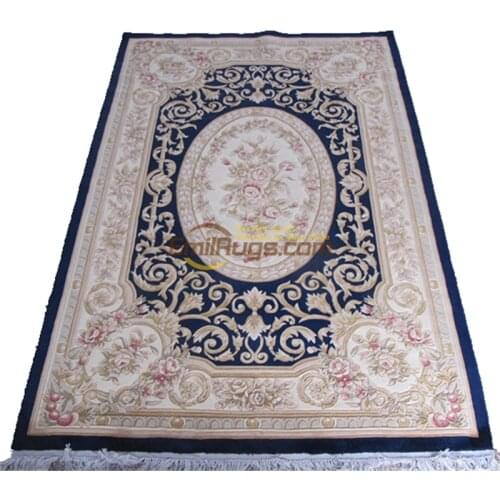Elegant French Savonnerie Area Rug Antique Chinese Hand-made Wool Wool Rug Carpet Antique Runner Rugschinese aubusson rug