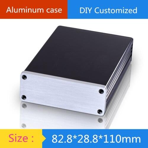 HIFI Mini aluminum amplifier chassis/Instruments Chassis/Tube amp amplifier/AMP Enclosure / case / DIY box ( 82.8*28.8*110 mm)