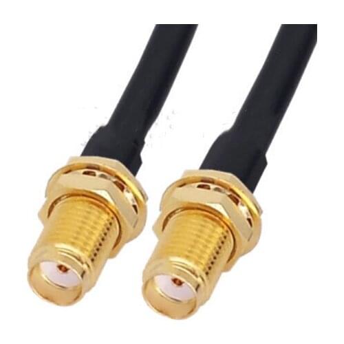 RG58 Cable SMA Female to SMA Female Coaxial Connector WiFi Antenna Extension Pigtail jumper cable