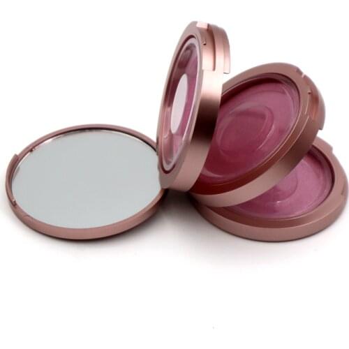 Round Three-layer Eyelash Box Packaging With Mirror Wholesale Powder Cosmetic Storage Box Three Pairs False Eyelashes Boxes