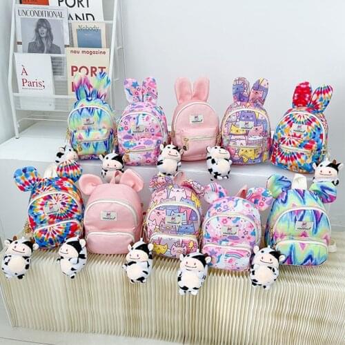 Kawaii Childrens Bag Colorful Mini Backpack Western Style Girl Princess Baby Small Backpack Kindergarten School Bag
