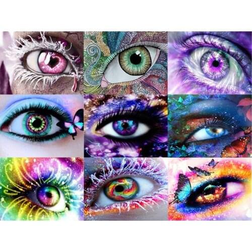 Fantasy 5d Diy Diamond Embroidery Butterfly Eye Full Round Pattern Diamond Painting Kit Diamond Pictures Cross Stitch Patterns
