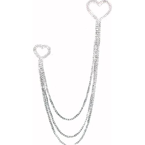 New Arrival High Quality Crystal Heart Brooch Pins Fashion Women Clothing Jewelry Accessories Party Birthday Decoration