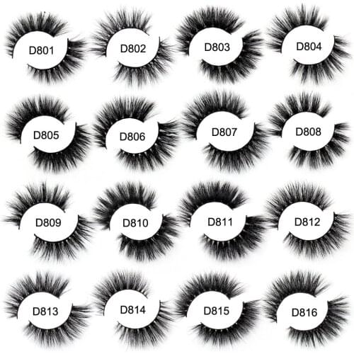 SOQOZMink 3D Mink Lashes Cross Thick Mink Eyelashes Natural False Eyelashes Long Lasting Lashes High Volume Reusable Eyelashes