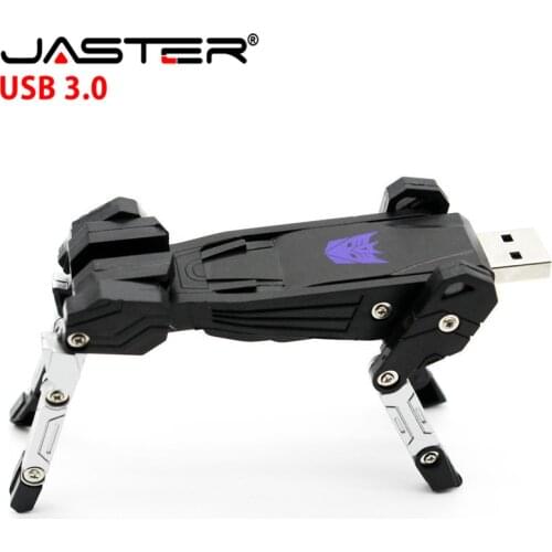 Transformers Plastic USB 3.0 Flash Drive 4G 8GB 16GB 32GB 64GB 128GB High Speed Pen Drives Creativity Memory Stick Real Capacity