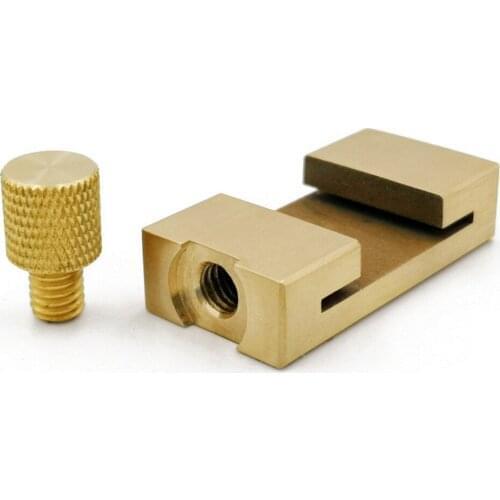 Positioning Block Gauge Brass Block Corner Steel Ruler Locator With 30CM Steel Ruler Home Woodworking Tools Easy Installation