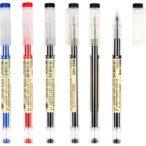 1pcs Japan Simple Natural Style Pen 0.35mm Gel Pen Black Blue Red Ink Pen School Office Student Exam Writing Stationery Supply