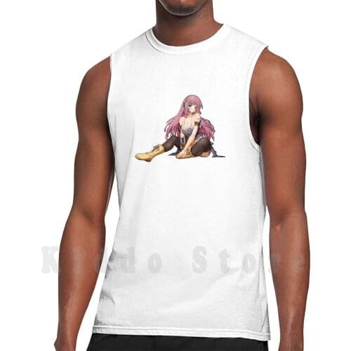 Headphone Girl Sexy Anime tank tops vest sleeveless Sexy Anime Girls Hentai Beautiful Womens Blonde Lingerie Vintage