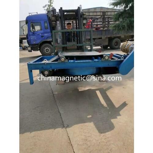 Series RCDC auto cleaning air cooled belt electromagnetic iron separator