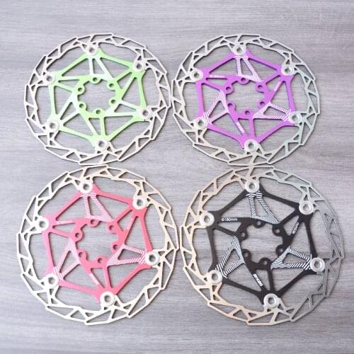 DECKAS Ultra-light MTB Mountain Bike Brake Disc Float Floating Pads 180mm 6 Bolt Rotors Parts Bicycling Accessories