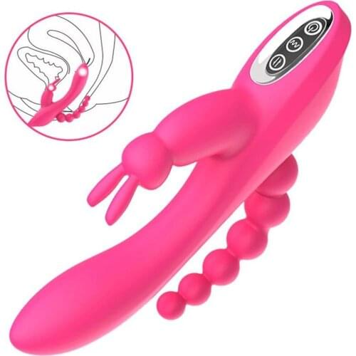 Vibrators Clitoris Vestibule G Point Stimulation Massage Stick Rabbit Vibrating Stick Adult Toy Supplies Sex Toys for Women