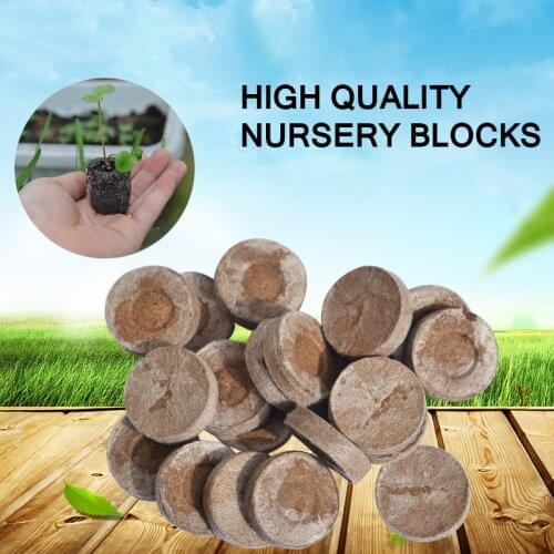 1Pcs 30mm Jiffy Peat Pellets Seed Starting Plugs Seeds Starter Pallet Seedling Soil Block Professional Tool Easy To Use