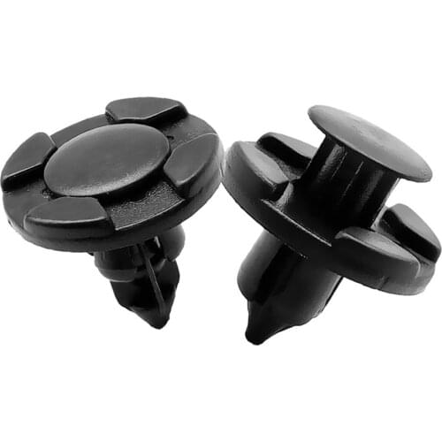 10x Car Styling 8mm Bumper Fastener Rivets Clips for Nissan TIIDA X-TRAIL Qashqai Skoda Octavia Fabia Renault Clio Ford Focus