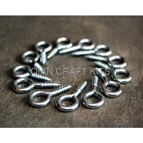 3000pcs mix size Eye HOOK Craft supply Silver finish hook, Key hook, Screw Bail, Wall hanging, Screw Hook Eye pin Eyepin