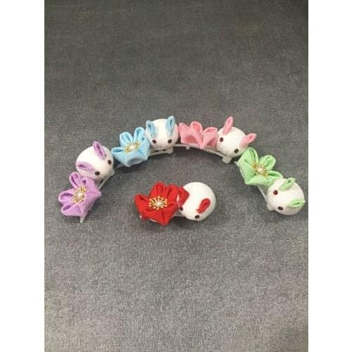 5pcs Pet Handmade rabbit cilp custom pet dog hair and wind Bunny Mar Zisjokshasisted
