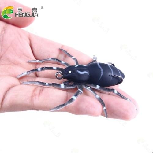 5PCS 8cm 7g soft Spider bait plastic fishing lures treble hooks artificial soft bait Pike Carp Bass Baits Fishing Gear