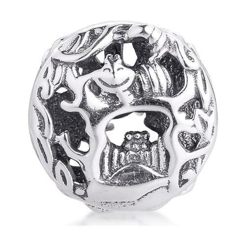 Alic Cheshire Cat & Absolem Caterpillar Fits Snake Chain Bracelets & Bangle Sterling Silver Beads For Jewelry Making Charms