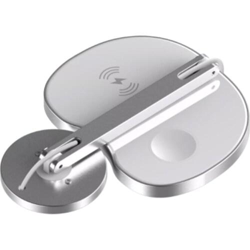 3 in 1 Wireless Charger 15W Fast Charging for iPhone 11 Pro/XR/Xs Max for Samsung for Apple Watch 5 4 Pro