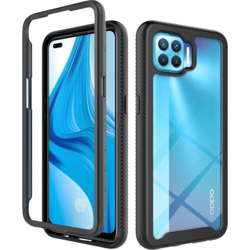 Double protection case For OPPO Reno 4 Lite Case Hybrid Hard Phone Cover Fundas for OPPO A93 A53 2020 A32 A33 A53S