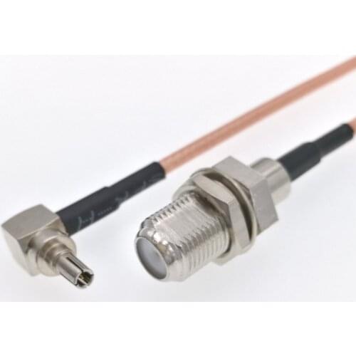 CRC9 Male To F Female nut bulkhead RG316 Pigtail Cable Huawei Modem 16cm