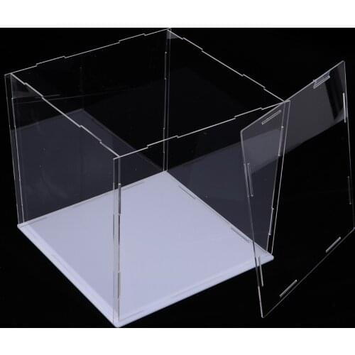 Kid Diecast Car Helicopter Display Case Box Showcase Self-Assembly 8cm