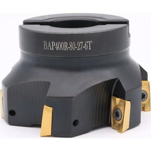 OYYU BAP300R-80-27-6T BAP400R-80-27-6T Milling Precision Milling Cutter Head APMT1135/1604 Carbide Inserts CNC Mechanical Tools