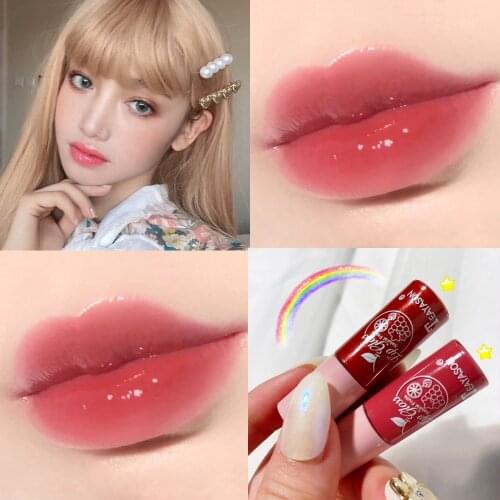 Hot Sale Wet Cherry Lip Gloss Plumping Nutritious Liquid Lipstick Long Lasting Moisturizer Glitter Lipgloss Women Makeup