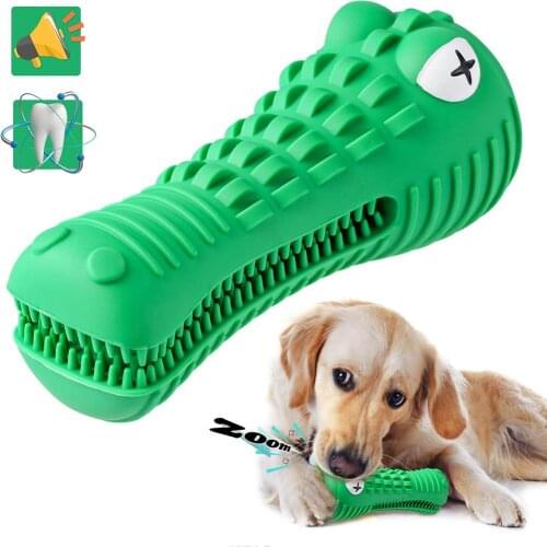 Dog Toys Chew Squeaky Toothbrush Toy Indestructible Durable for Aggressive Chewers Large Medium Breed 13-36 KG Dogs PT134
