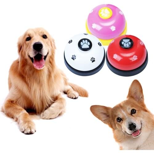 Interactive Pet Dog Cat Training Bell Toys Kitten Puppy Food Feed Reminder Puzzle Toy Development Intelligence Squeak Sound Toy