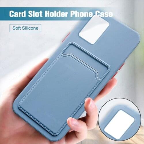 Card Slot Holder Square Silicone Phone Case For redmi 9t redmy 9t 9 t t9 redmi9t 6.53'' J19S red mi 9t Back Cover coques