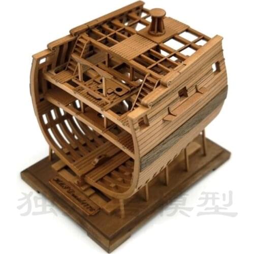 Wooden assembled model set material scale 1/128 Mini Druid Series II: Mid section